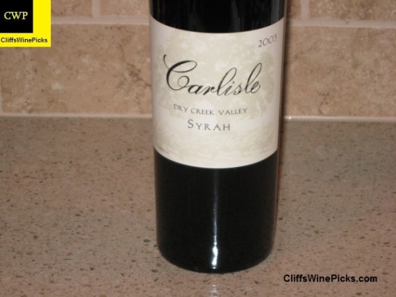 2003 Carlisle Syrah Dry Creek Valley