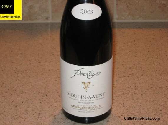 2003 Georges Duboeuf Moulin-a-Vent Prestige