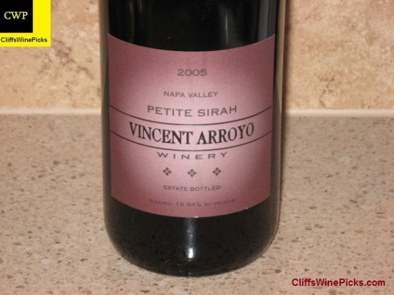 2005 Vincent Arroyo Petite Sirah