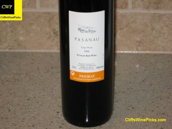 2006 Pasanau Priorat Ceps Nous