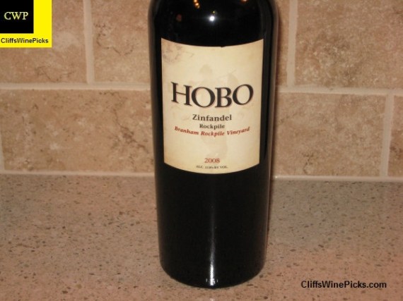 2008 Hobo Wine Company Zinfandel Branham Vineyard Rockpile