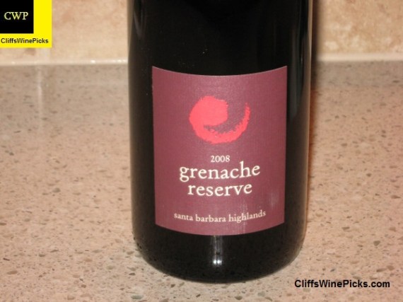 2008 Core Grenache Reserve Santa Barbara Highlands Vineyard