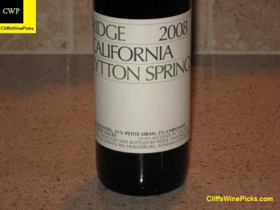 2008 Ridge Lytton Springs
