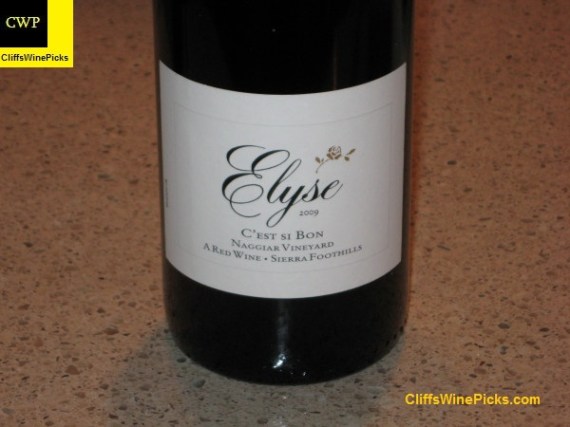 2009 Elyse C'est Si Bon Naggiar Vineyard