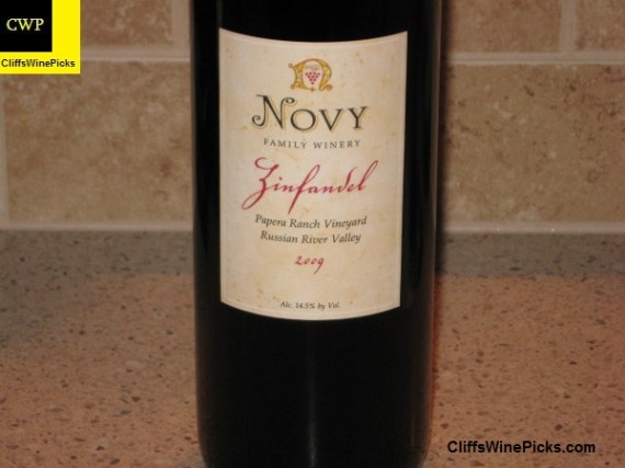 2009 Novy Family Wines Zinfandel Papera Ranch