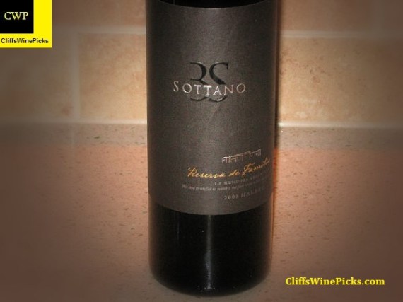 2008 Bodega Sottano Malbec Reserva de Familia