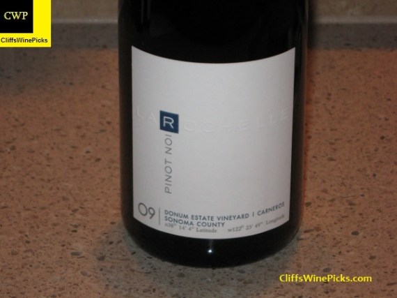 2009 La Rochelle Pinot Noir Donum Estate Vineyard