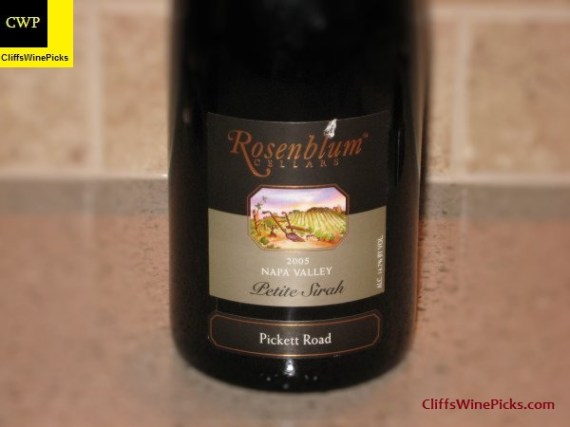 2005 Rosenblum Cellars Petite Sirah Pickett Road Vineyard