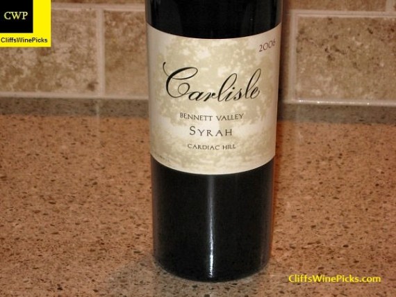 2006 Carlisle Syrah Cardiac Hill