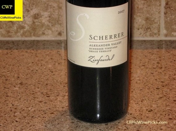 2007 Scherrer Winery Zinfandel Scherrer Shale Terrace