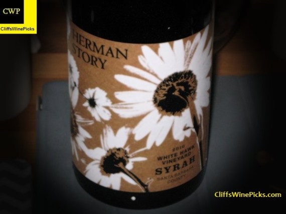 2010 Herman Story Syrah White Hawk Vineyard