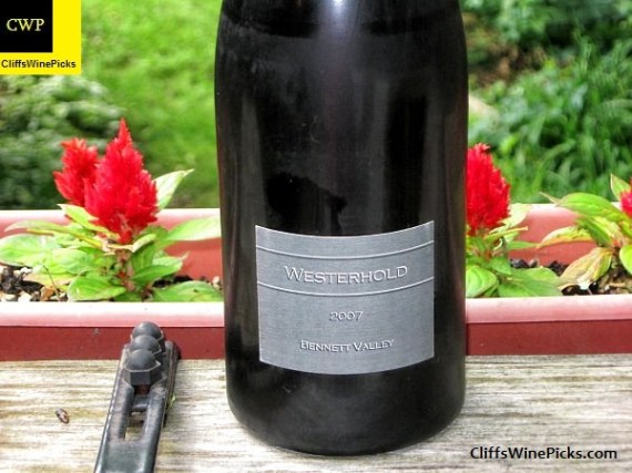 2007 Westerhold Family Vineyards Syrah Westerhold Vineyard