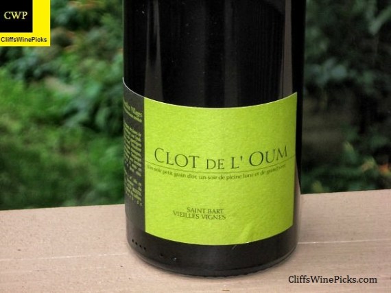 2005 Clot de l'Oum Cotes du Roussillon Villages Caramany Saint Bart Vieilles Vignes
