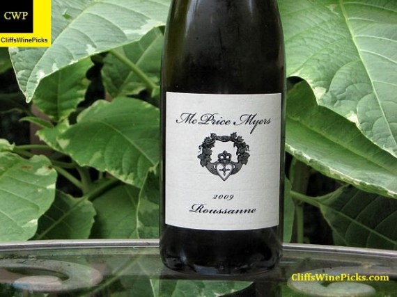2009 McPrice Myers Roussanne No Mas James Berry Vineyard