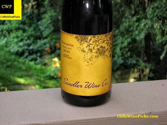 2010 Sandler Wine Company Grenache Boer Vineyard