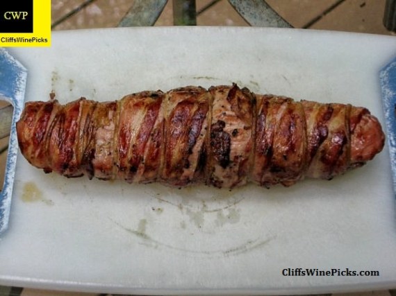 Grilled Pork Tenderloin with bacon