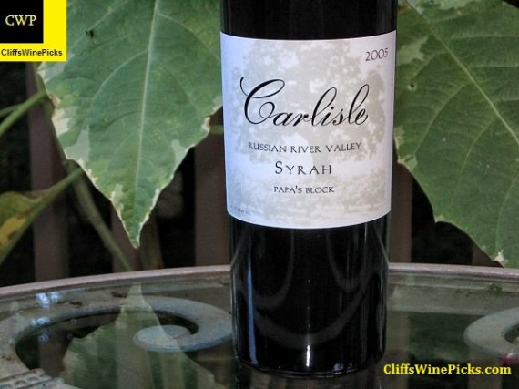 2005 Carlisle Syrah Papa's Block