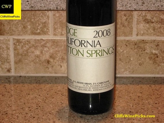 2008 Ridge Lytton Springs