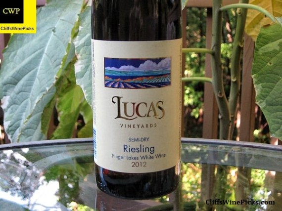 2012 Lucas Vineyards Riesling Semi-Dry Cayuga Lake