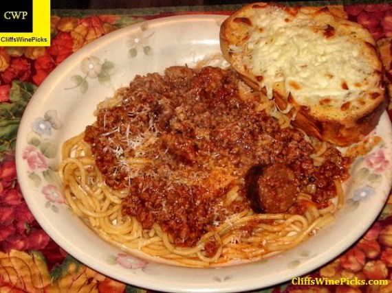 Pasta with meat sauce
