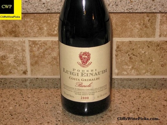 2000 Poderi Luigi Einaudi Barolo Costa Grimaldi