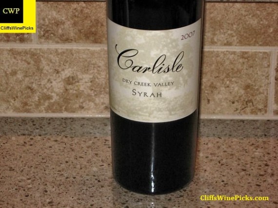 2007 Carlisle Syrah Dry Creek Valley