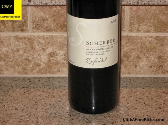 2008 Scherrer Winery Zinfandel Scherrer Shale Terrace