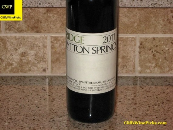 2011 Ridge Lytton Springs