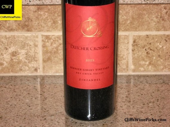 2012 Dutcher Crossing Zinfandel Bernier-Sibary Vineyard