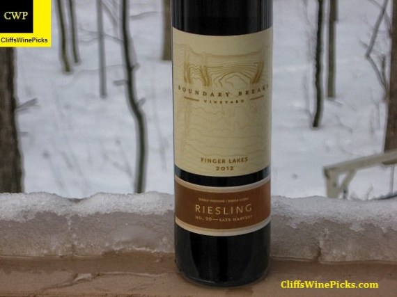 2012 Boundary Breaks Vineyard Riesling No. 90 Late Harvest