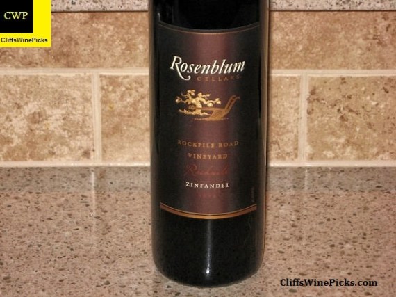 2008 Rosenblum Cellars Zinfandel Rockpile Road Vineyard