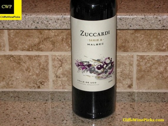 2012 Familia Zuccardi Malbec Serie A Valle de Uco