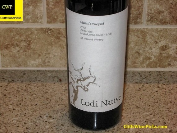 2012 Lodi Native Zinfandel Marian's Vineyard