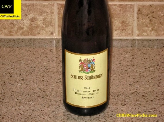 1994 Schloss Schönborn Hochheimer Hölle Riesling Spätlese