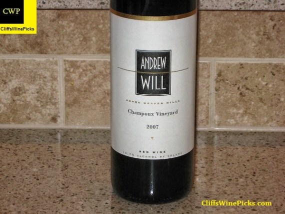2007 Andrew Will Champoux Vineyard