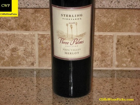 2006 Sterling Vineyards Merlot Three Palms Vineyard