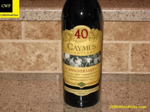 2012 Caymus Cabernet Sauvignon 40th Anniversary