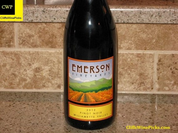 2012 Emerson Vineyards Pinot Noir