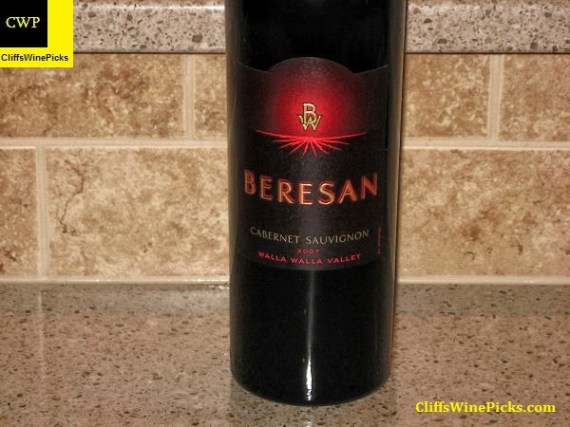 2007 Beresan Winery Cabernet Sauvignon Walla Walla Valley