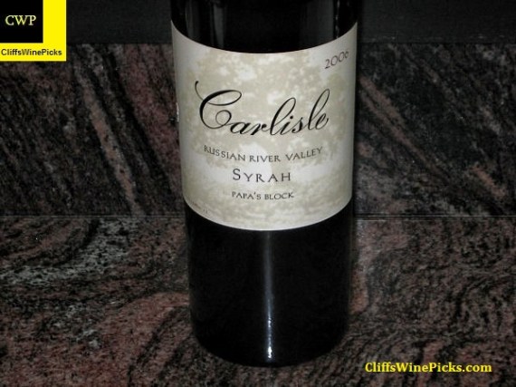 2006 Carlisle Syrah Papa's Block