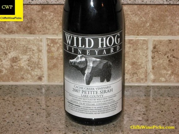 2007 Wild Hog Vineyard Petite Sirah Cache Creek