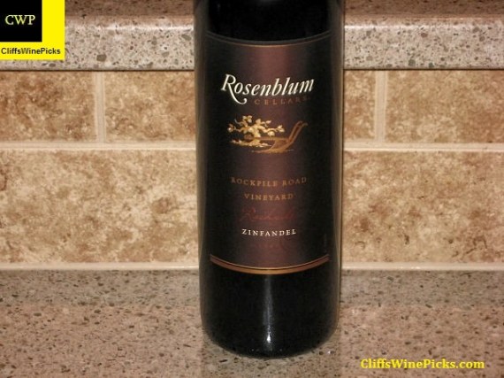 2008 Rosenblum Cellars Zinfandel Rockpile Road Vineyard