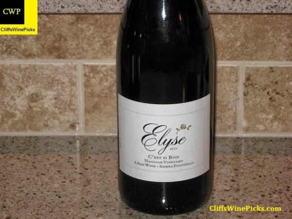 2010 Elyse C'est Si Bon Naggiar Vineyard
