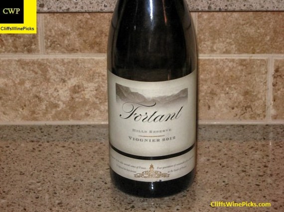 2012 Fortant de France Viognier Vin de Pays d'Oc Hills Reserve