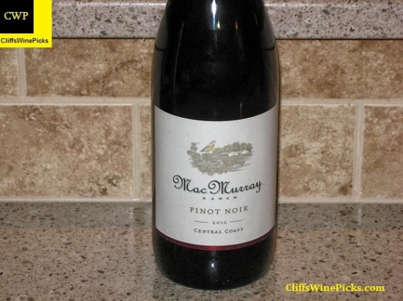 2012 MacMurray Ranch Pinot Noir Central Coast