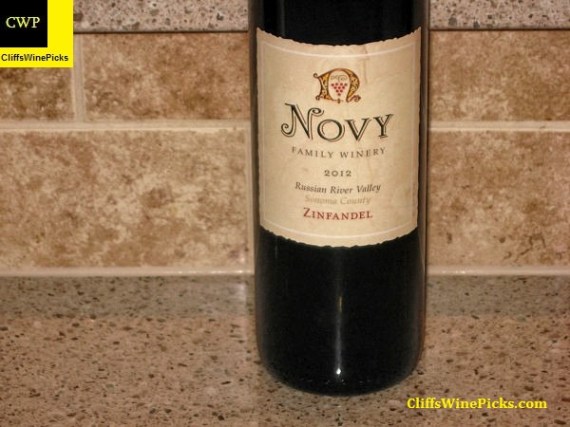 2012 Novy Family Wines Zinfandel Russian River Valley