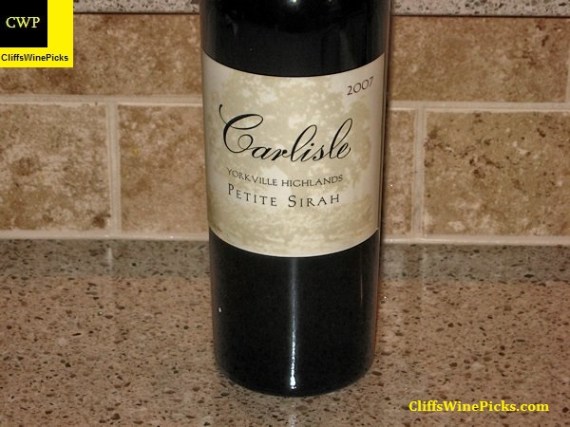2007 Carlisle Petite Sirah Yorkville Highlands