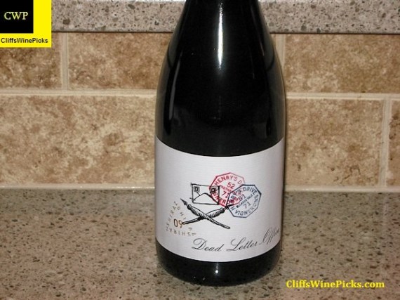 2009 Henry's Drive Shiraz Dead Letter Office