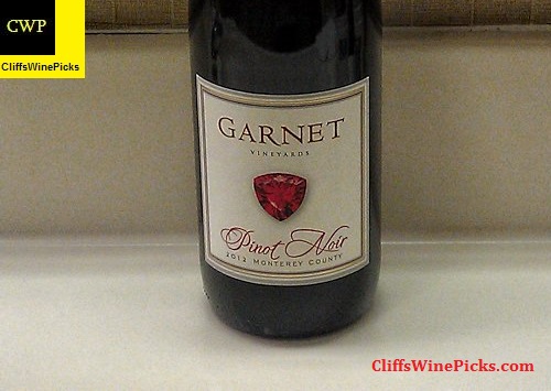2012 Garnet Pinot Noir Monterey County Pinot Noir