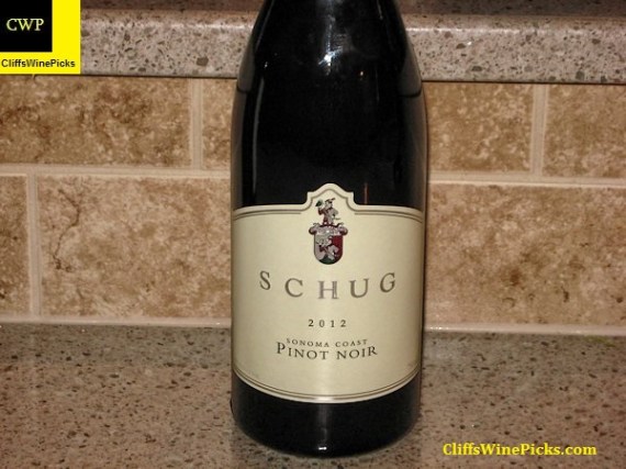 2012 Schug Pinot Noir Sonoma Coast